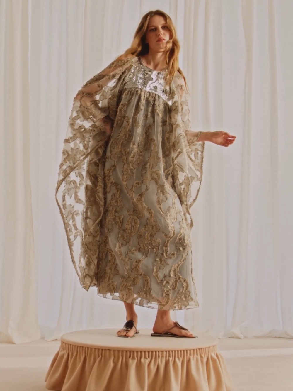 SEQUINED JACQUARD TUNIC DRESS MARISA BERENSON X Zara